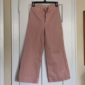 Madewell blush pink culottes